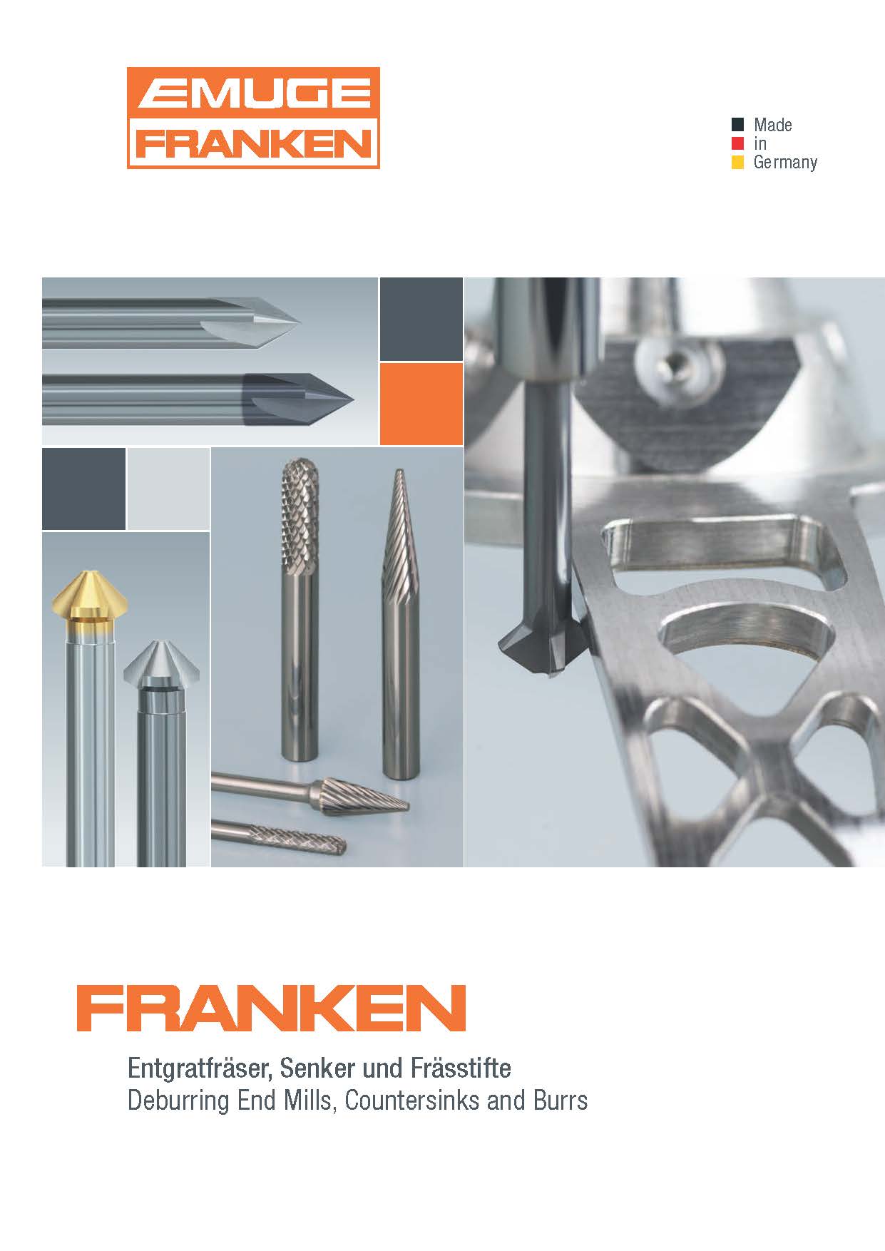 Deburring end mills countersinks and burrs