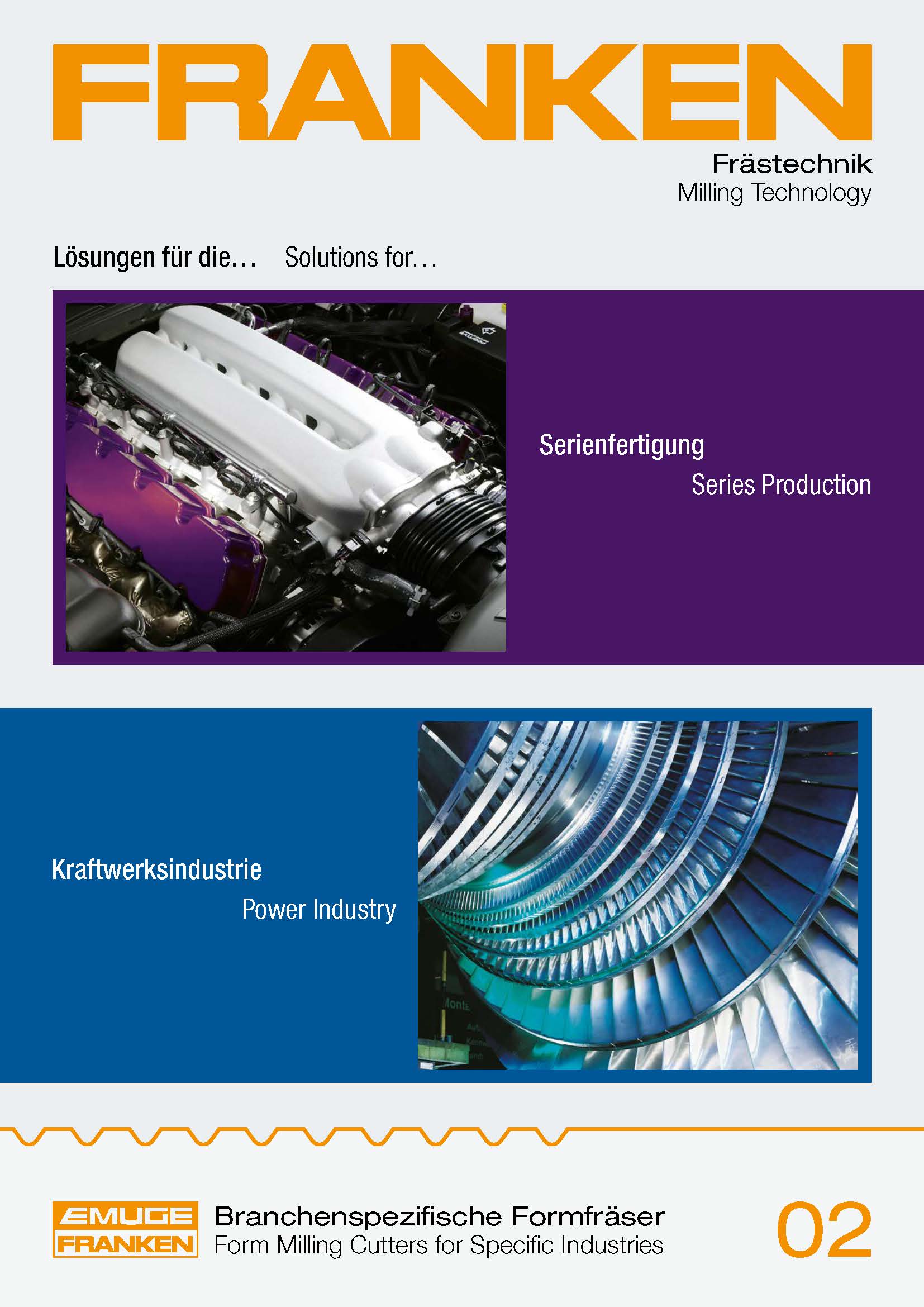 Form milling cutters for specific industries
